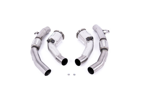 MILLTEK SPORT AUDI RS6 C8 4.0 V8 Bi-Turbo (Non OPF/GPF Models - USA/ROW Models) - Large-bore Downpipe & Cat Bypass Pipes